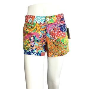 Lily Pulitzer Callaghan Shorts In Fishing For Compliments New With Tag Size 4